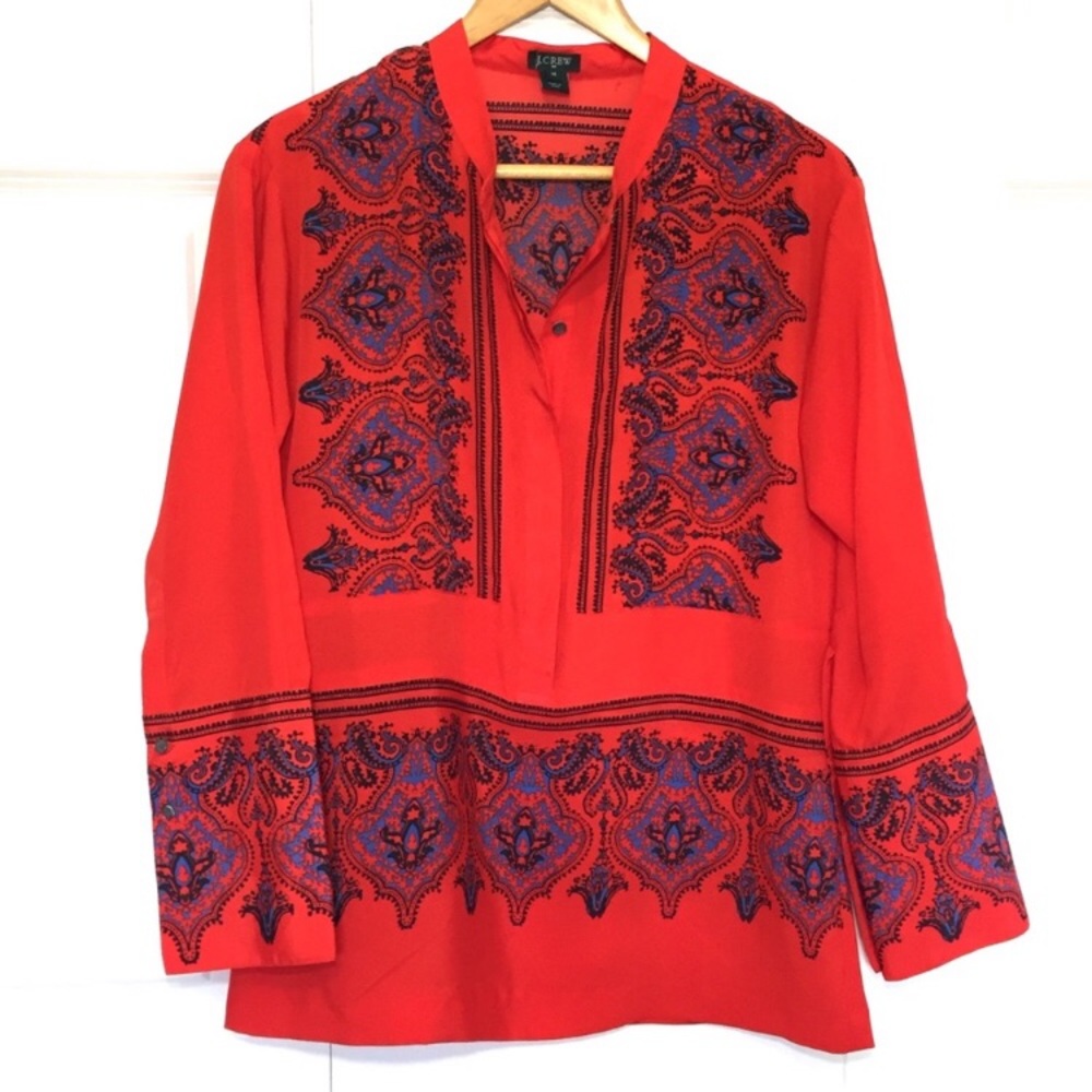 J crew paisley tunic